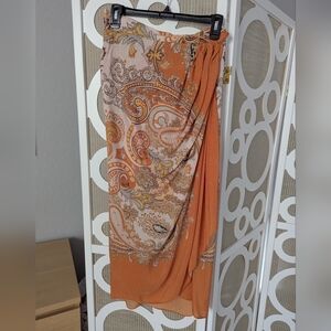 H&M Multicolor Paisley Skirt